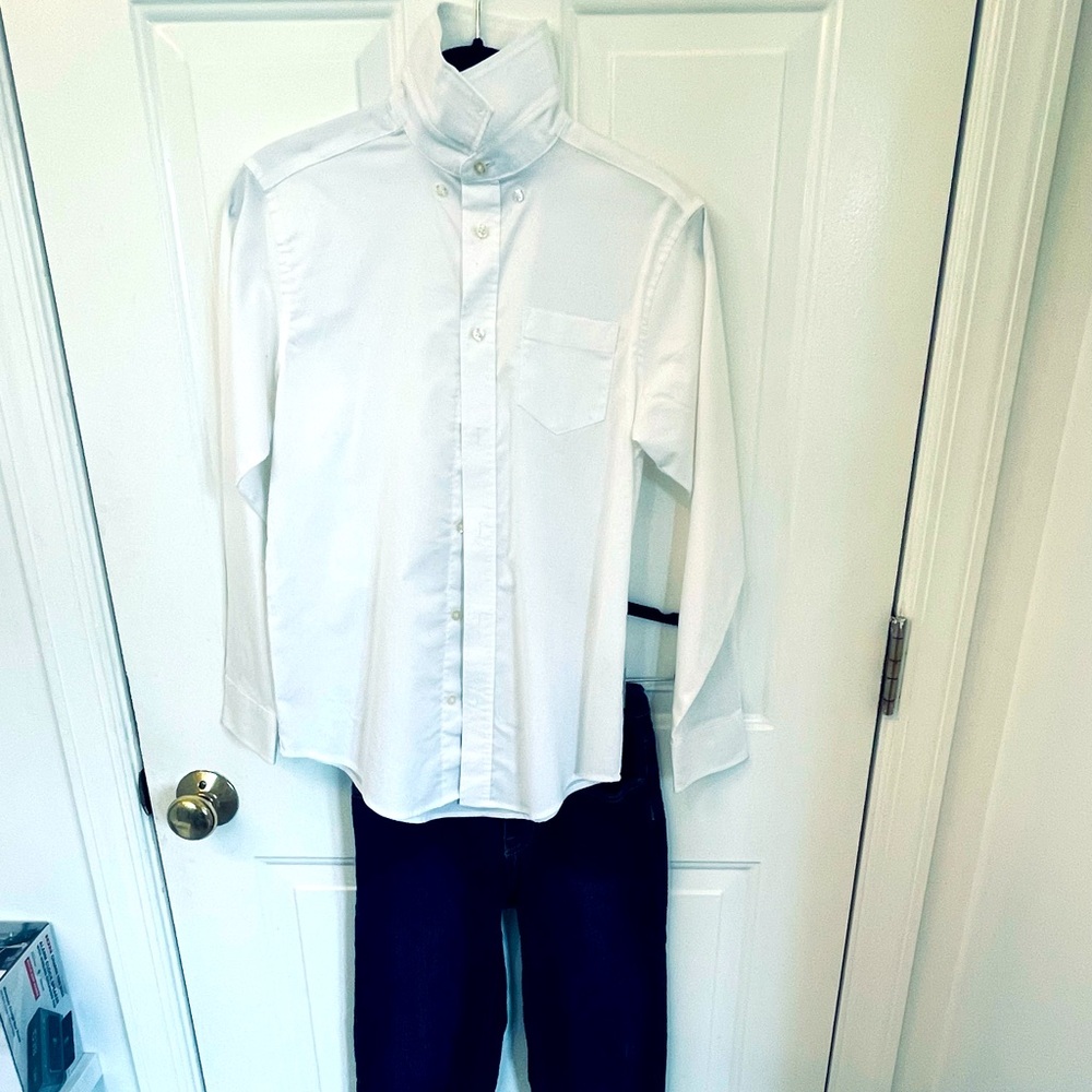 Brand new whiteChaps dress shirt & new polo jeans